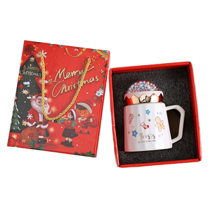 Mug/tasse en céramique à thème de Noël pour usage quotidien, gadgets tendance, ensemble <span class=keywords><strong>cadeau</strong></span> pour toutes les occasions avec faible MOQ pour hommes/femmes/enfants - Product Image 1