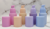 Flacon de 30 ml pour Soins de la Peau, 1 oz, Transparent/Givré, en Verre de Luxe, pour Huile Essentielle, Sérum, Fond de Teint, avec Pompe Pulvérisatrice, Crème Visage
