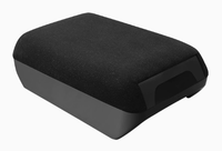 Couverture de l'accoudoir de la console centrale Tesla Model 3 Y, finition brillante mate en fibre de carbone, boîte de rangement surélevée, accessoires intérieurs en daim