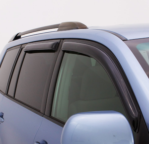 Car Door windows Visor <strong>Rain</strong> Guard <strong>Deflector</strong> in Double Color (silver and Black) - Product Image 1