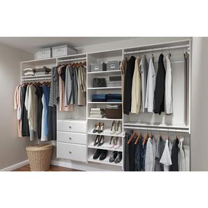 Opslag Walk In Kast Kledingkast Slaapkamermeubilair Met Planken En Laden Voor Slaapkamer In Wit Met Hardware - Product Image 5
