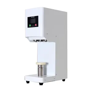 Commercial can sealing machine 5 seconds counter top 55mm can package sealing machine automatic for sale