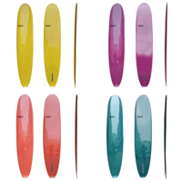 Planche de surf noir peint à la main, 9 pieds, meilleur Longboard Pu pour surf