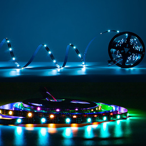 شريط إضاءة LED قابل للبرمجة WS2812B بجهد 5 فولت، SMD 5050 RGBIC مع تحكم فردي بالبكسل، شريط للتحكم في المشاريع الإلكترونية باستخدام أردوينو - Product Image 4