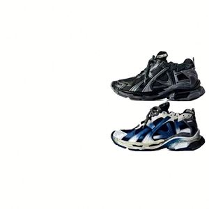 Luxury Fashion Trend Breathable Lace-up Soft Soled Cushioned Running <b>Shoes</b> Mesh Fabric Lightweight Sneakers Balenciages - Product Image 1