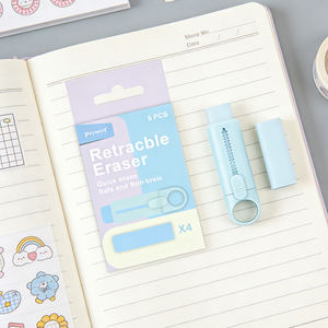 Gommes à effacer rétractables au design mignon pour enfants, fournitures scolaires, <span class=keywords><strong>gomme</strong></span> à effacer <span class=keywords><strong>kawaii</strong></span> pour étudiants - Product Image 3