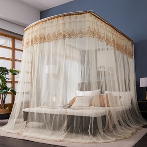 <span class=keywords><strong>Mosquitera</strong></span> portátil con riel guía en forma de U, tamaño King, <span class=keywords><strong>para</strong></span> cama de bebé, <span class=keywords><strong>para</strong></span> uso doméstico, plegable - Product Image 6