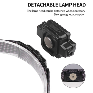 Lampada da lavoro magnetica portatile a <span class=keywords><strong>Led</strong></span> rosso blu lampeggiante faro multifunzione 9 COB <span class=keywords><strong>5</strong></span> modalità luce faro da pesca campeggio - Product Image 2