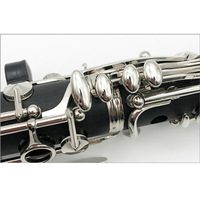 Wholesale Woodwind Instrument Black Silver Plated 17key Clarinet for Beginner