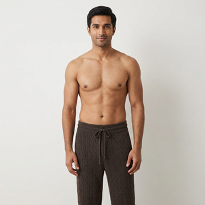 Men's Casual 100% Cotton Canvas <b>Trousers</b> Heavyweight with Elastic Waist Closure OEM Service Available - Product Image 1