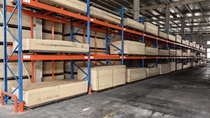 Blue Steel Mezzanine <b>Rack</b> 3 Layer Adjustable Industrial Storage Shelf System Powder Coated Heavy Duty Warehouse Racking - Product Image 6