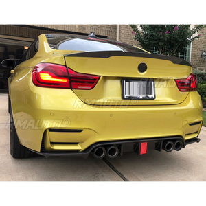 ลิ้นกันชนหลังรถยนต์พร้อมไฟ สำหรับ BMW F80 M3 F82 M4 ปี 2015-2020 สปอยเลอร์กันกระแทก คาร์บอนไฟเบอร์สไตล์ - Product Image 3
