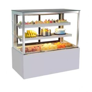Commercial Retro Black Glass Door Cakes Crispe Foods Display Cabinet <b>Freezer</b> Cooler Fridge - Product Image 1