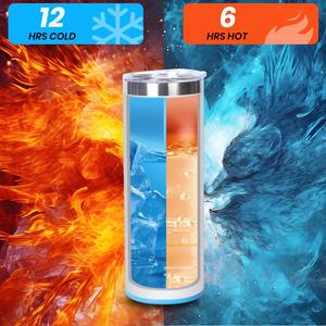 Laser Engrave 20oz 600ml DIY Gift Stainless Steel Skinny Straight Travel <b>Coffee</b> Mug Powder Coated Insulated Tumbler with Lid - Product Image 4