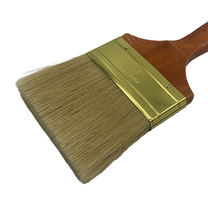 2025 Hogere Kwaliteit Hout Handvat Kwast Kwast Set Haar Houten Verf Synthetische Filament Muur Toolsborstelhaar Verfkwast - Product Image 6