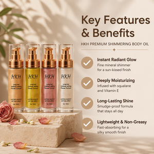 Aceite con Brillo Bronceado Vegano para Rostro y Cuerpo, en Roll-On, con SPF, Nutritivo, Iluminador, Mineral, Aplicación en Seco, Color Personalizado, Marca Privada - Product Image 2
