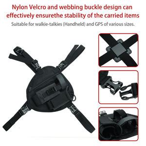 Baofeng UV-5R UV-82 UV-9R UV-13 PROトランシーバー用の調整可能なラジオハーネスチェストフロントパックポーチホルスターベストキャリーバッグ - Product Image 2