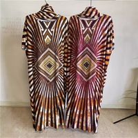 Robe longue grande taille à col asymétrique, ornée de strass et de franges, avec foulard intégré, en coton imprimé, pour femme, robe décontractée d'été