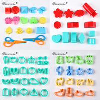Panwenbo 26 Pièces Set Pâte à Modeler Éducative Bricolage pour Enfants Modèles Animaux Gâteaux Fruits Outils Pâte à Modeler et Moules