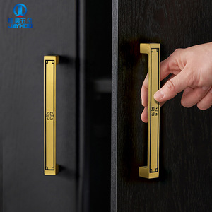 Jayhoo Chinese Style Brass Cabinet Handles Bar Shape Rectangle Durable Wardrobe Drawer Pulls Modular Installation - Product Image 2