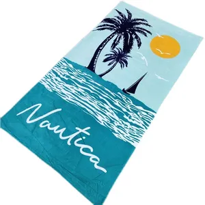 Personalized Surf Beach Towels Cotton Printed Coconut Pattern Beach Towels Turkish Beach Towel