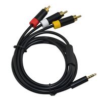 Câble Audio-vidéo de remplacement Composite, 3RCT, pour box xbox 360 E, câble AV
