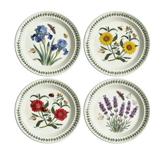 Platos de Cerámica con Estampado Floral Personalizado, Diseño Vintage de Jardín Botánico, Estilo <span class=keywords><strong>Portmeirion</strong></span>, Platos para Ensalada, Regalo de Inauguración de Casa - Product Image 1
