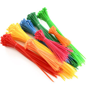 โรงงานขายตรงตัวอย่างฟรีหลายสีผูกสายยืดหยุ่นผูกซิปพลาสติกไนลอน - Product Image 3