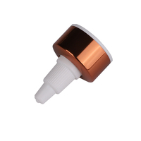 Bouchons compte-gouttes à pression de couleur personnalisée Bouchon à bec rabattable en plastique 24/410 Bouchon torsadé pour bouteilles de produits chimiques