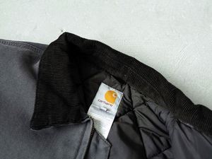 Bán buôn Heavyweight vải lót cagrojacket dây kéo lên đau khổ Crop Boxy phù hợp với Faded rửa làm việc Áo khoác người đàn ông - Product Image 4