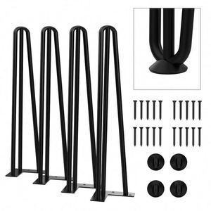 WEKIS Vintage Mid Century <b>Small</b> Round Coffee <b>Table</b> Dining <b>Table</b> Wood Bench Live Edge <b>Table</b> Bronze Hairpin Legs - Product Image 1