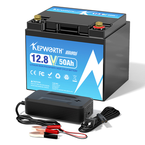 Kepworth免费送货欧盟库存50Ah 12v可充电深循环电池LiFePO4磷酸铁锂电池太阳能家用 - Product Image 5
