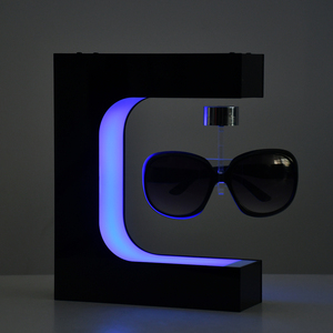 E-hình dạng màu đen Magnetic nổi Acrylic kính hiển thị đứng bay lên xoay Sunglass kính hiển thị hiển thị quảng cáo - Product Image 5