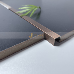 Perfil Decorativo en Forma de U de Acero Inoxidable EX064 Factory JYF, Moderno, Duradero e Impermeable, para Revestimiento de Azulejos en Paredes y Pisos de Apartamentos - Product Image 4