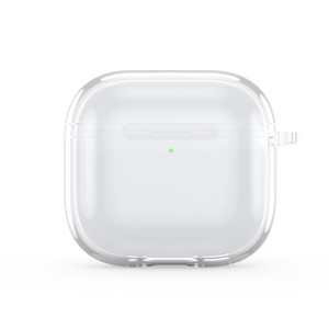 Funda Protectora de TPU Suave para <span class=keywords><strong>AirPods</strong></span> <span class=keywords><strong>Pro</strong></span> 3 con Llavero, Antigolpes, para <span class=keywords><strong>Airpods</strong></span> <span class=keywords><strong>Pro</strong></span> 2, 3 y 4, Transparente - Product Image 1