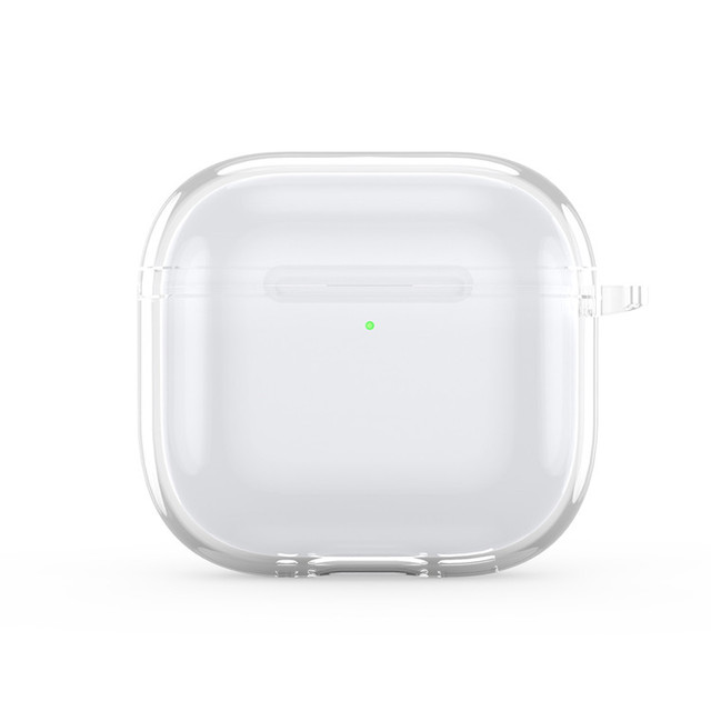 For AirPods Pro 3 Case Soft TPU Protective Cover With Keychain Shockproof for Airpods Pro2 3 4 Transparent Earphone Cover