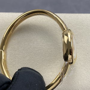 Montre-bracelet de luxe en or 18 carats pour femme, mini bracelet ovale, montre à quartz, bracelet élégant, bijoux pour femme, taille 15 16 17 cm - Product Image 2