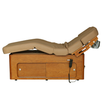 Table de massage et lit de beauté électrique automatique à 3 moteurs en bois coréen pour SPA, soins du visage, cosmétiques, salon de beauté et extensions de cils