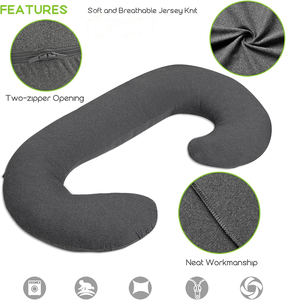<span class=keywords><strong>Almohada</strong></span> ergonómica de maternidad cómoda de algodón para dormir de lado, <span class=keywords><strong>almohada</strong></span> de pierna de cuerpo largo para embarazo en forma de C - Product Image 3