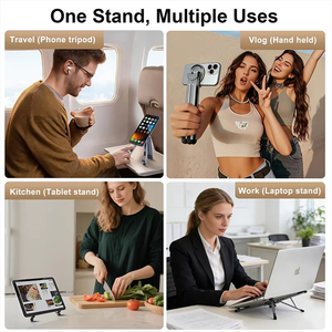 Innovative Adjustable Aluminum Alloy Magnetic <b>Ring</b> Holder Factory Sales Desk Usage Cell <b>Phone</b> Holder with Flexible Feature - Product Image 6