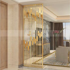 EX212 Foshan Decorative Room Dividers Metal Decor <b>Screen</b> Living Room Gold Stainless Steel Room Partition <b>Wall</b> Divider - Product Image 4