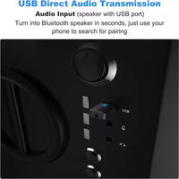 ZF-169S Plug Play Mini adaptateur audio 4-en-1 Adaptateur AUX sans fil 3.5mm pour haut-parleurs de casque TV PC