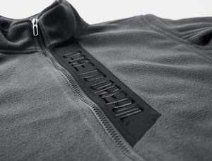 Hommes hiver épais survêtement chaud pardessus doublure en velours randonnée escalade Patchwork extérieur polaire veste pour hommes - Product Image 6