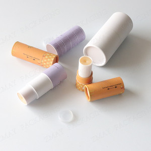 Paper Tube Deodorant Stick Twist up Cardboard Empty Cosmetic <b>Container</b> with Custom Printing - Product Image 1