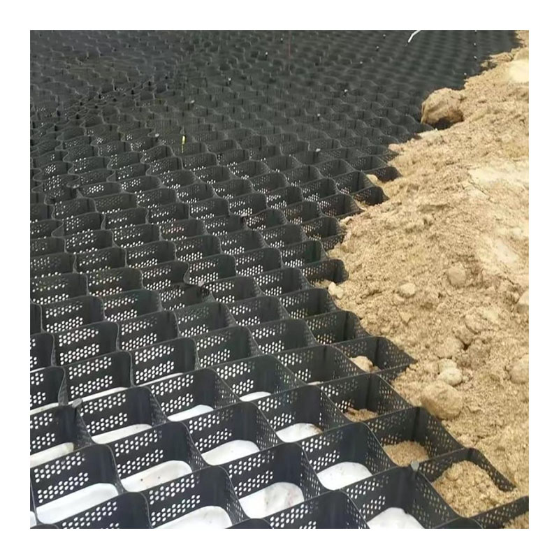 30kN георешетка для стабилизации почвы HDPE, одноосная пластиковая георешетка для укрепления дорожного полотна PP/полипропилен, отличный дренаж