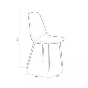 Cai Home Furniture <b>Set</b> <b>of</b> <b>4</b> <b>Dining</b> <b>Chairs</b> for Home Use - Product Image 1