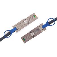 Kabel Mini SAS Eksternal SKS Premium SFF-8088 SFF-8088 SAS2.0 6Gbps Konduktor Tembaga Murni Dilindungi PVC untuk Transfer Data Komputer