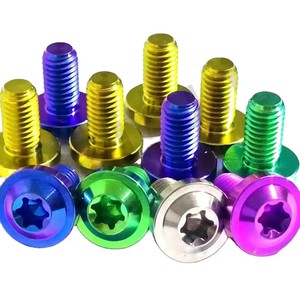 Vis de moto en titane Gr5 à tête hexagonale avec écrous, filetage UNC M4-M10 pour réparation de vélos - Product Image 3