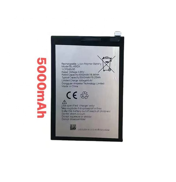 Cell Phone Battery BL-49GX 5000mAh Lithium Rechargeable 3.8V New Mobile Phone in Stock