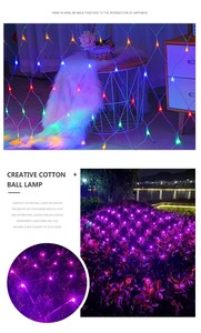 Không thấm nước Led Ngoài Trời cá lưới đánh cá đèn cho đám cưới và giáng sinh trang trí sắp xếp - Product Image 6